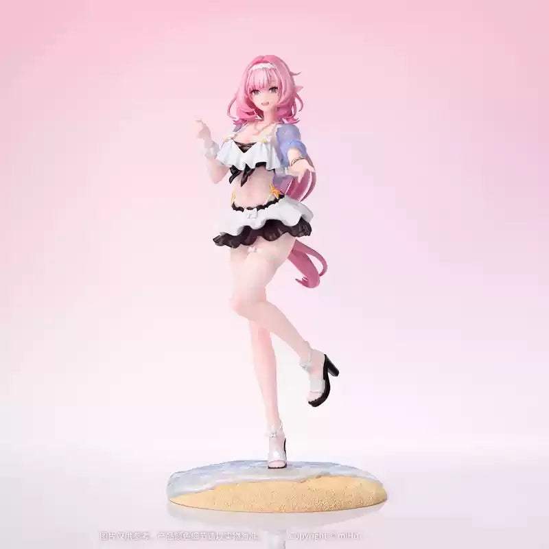 Genuine Game Honkai Impact 3 Elysia Figure 1/8 Anime Ornament Summer Rhapsody Action Figurine Cute Model Girl Doll Xmas Gift