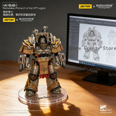 In Stock Joytoy 1/18 Articulated Figure -  Iron Warriors Legion Perturabo (Primarch of The Fourth Legion)
