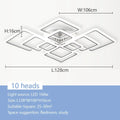 Nordic Pendant Light Ceiling Lamp Modern square LED Chandelier Suitable for Bedrooms Living Rooms Kitchen Dining Lighting Decor
