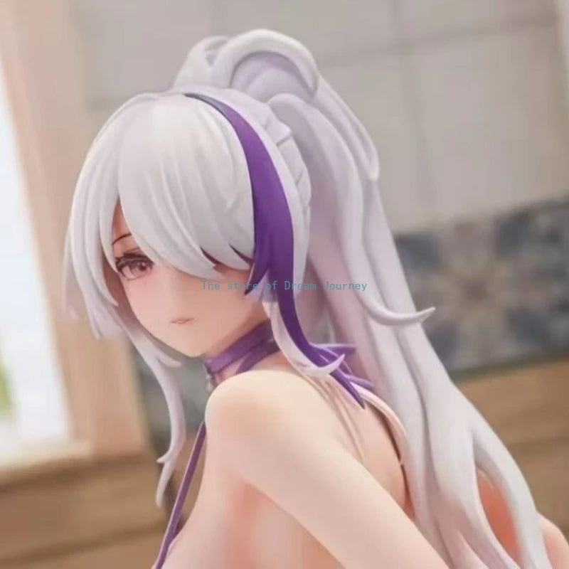 In stock 11cm Azur Lane two-dimensional beautiful girl figure playing in the water and blue sea Unzen figure chassis decoration