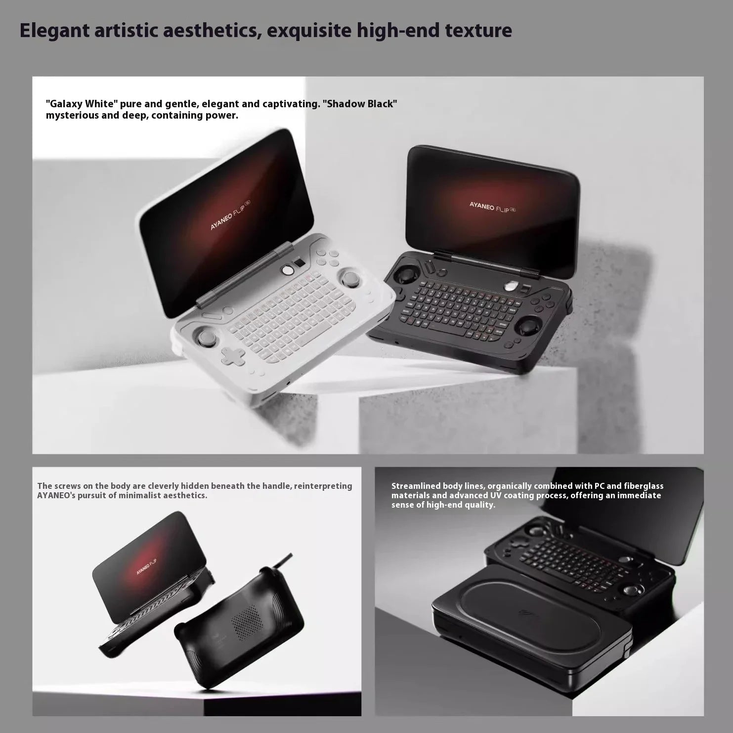 AYANEO FLIP DS/KBAMD Game Console 8840U Dual Screen Display 120HZ High Refresh Rate Two-in-One Computer PC Game Console Steam