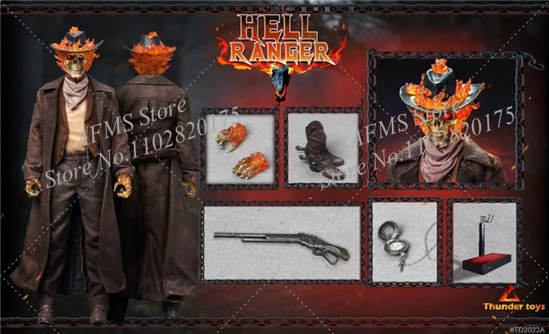 Thunder Toys TD2023 1/6 Scale Collectibles Ghost Rider Ghost Rider Full Set 12inch Men Soldier Action Figure Collection Gift