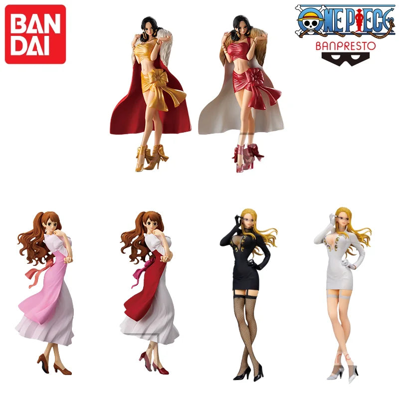 В наличност Bandai Banpresto Original One Piece Glitter Glamours Charlotte Pudding Boa Hancock Kalifa Модел кукла Чисто нова в кутия