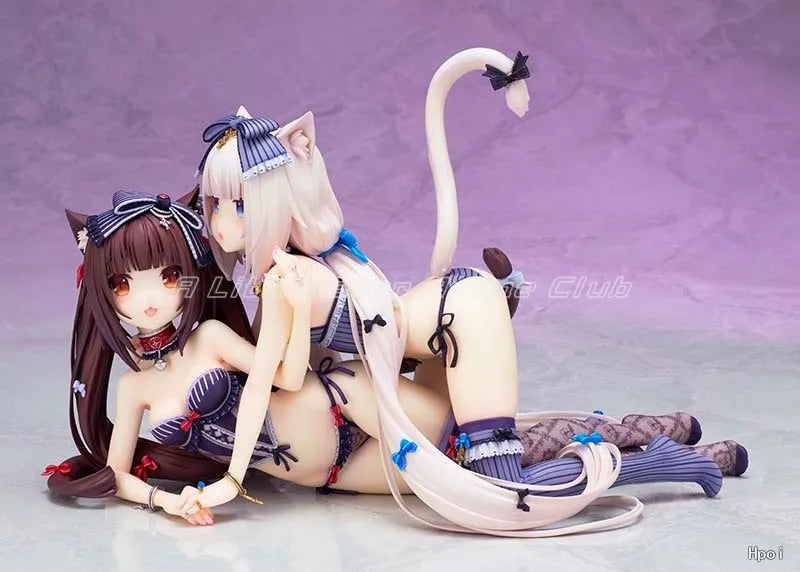 Original FLARE NEKOPARA Chocola/ Vanilla Cartoon Figures Model Collection Toys