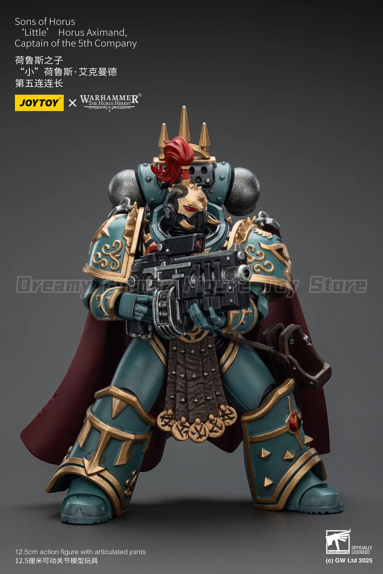 【In stock】Original JOYTOY Warhammer 40K Sons of Horus Little Horus Aximand Captain of The 5th Company 1/18 Action Figure Toys