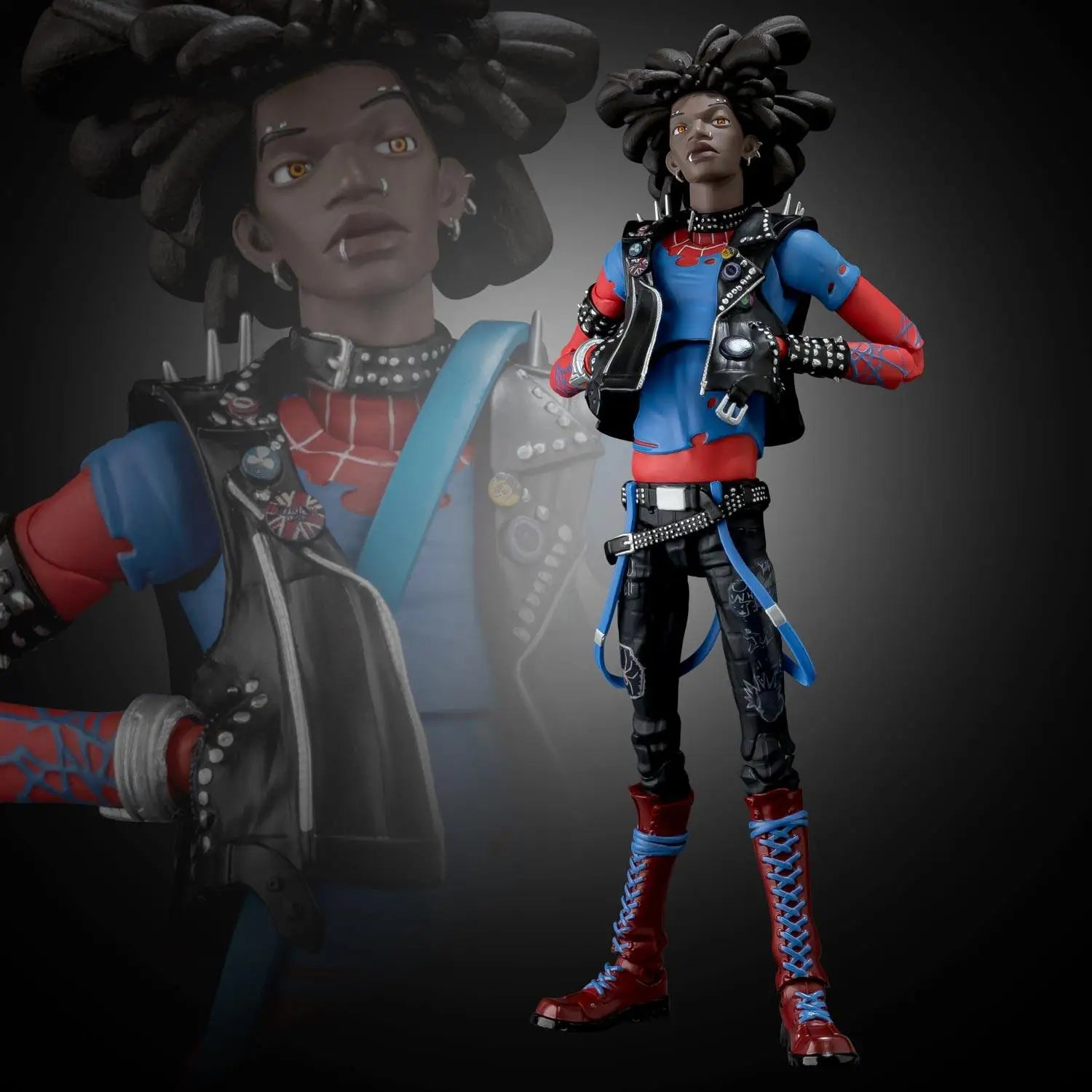 In Stock Sentinel SV-Action SPIDER-PUNK Hobie Brown Spider-Man Movability Model Toys Spider-Man: Across the Spider-Verse