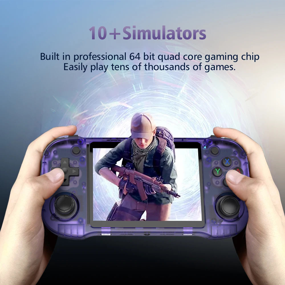 R46H Retro-Handheld-Spielekonsole Open-Source Integriertes WLAN 1024*768 4,2 Zoll IPS-Bildschirm Pocket Video Movie Player Jungengeschenk