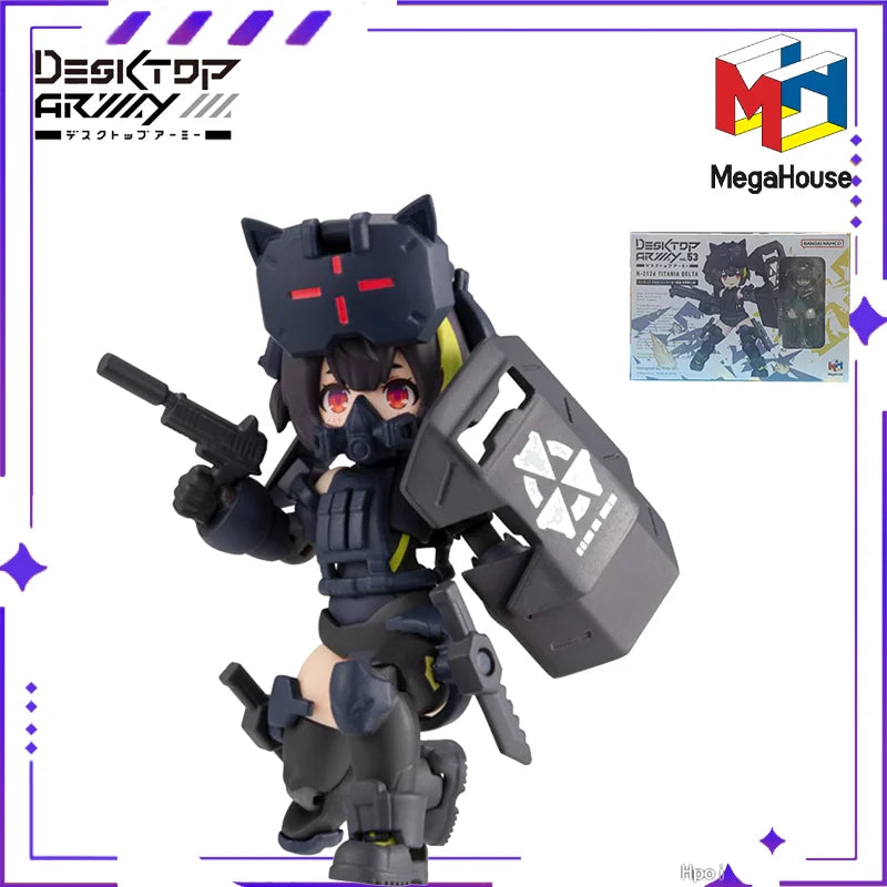MegaHouse Original Authentic Desktop Army Series N-212d Titania Series Delta Mobile Doll Exquisite Model Handmade Toy Gift
