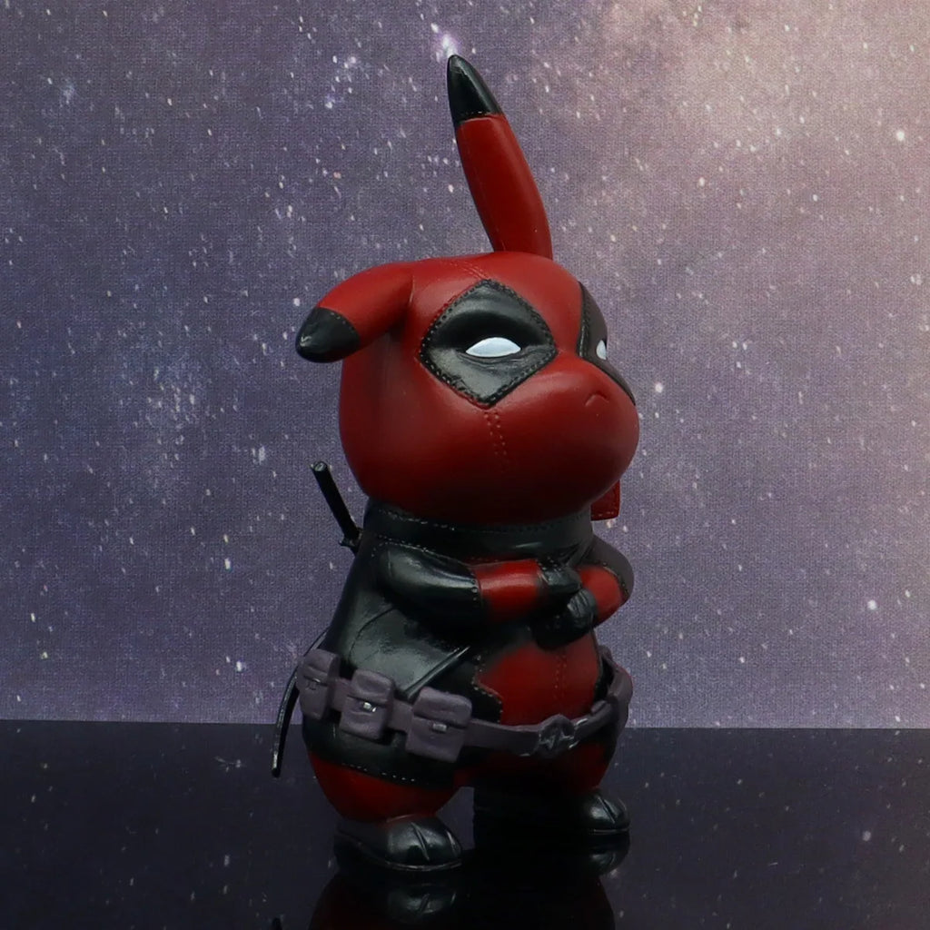 Пикачу Cos Deadpool фигурка Q-версия Пикачу екшън фигурки статуя модел декорация за бюро колекция кукли играчки коледен подарък