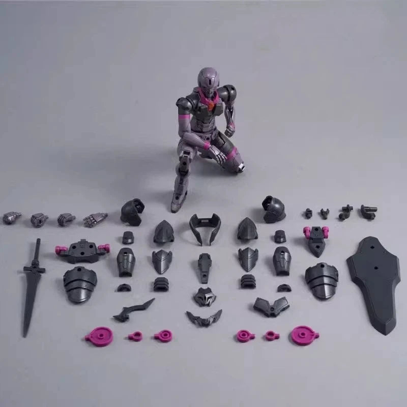 12cm KO 30 Minutes Fantasy Liber Knight Rosan Knight Snap Fit Model Kit Dual Form Mecha Assembly Toy DIY Action Figure Boys Gift