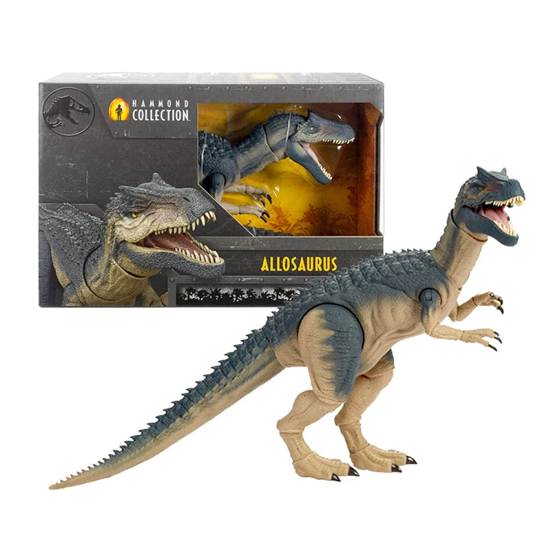 Original Jurassic World Hammond Collection Sinoceratops Allosaurus Dinosaurs Action Models Toys for Boy Articulated Dino Figure