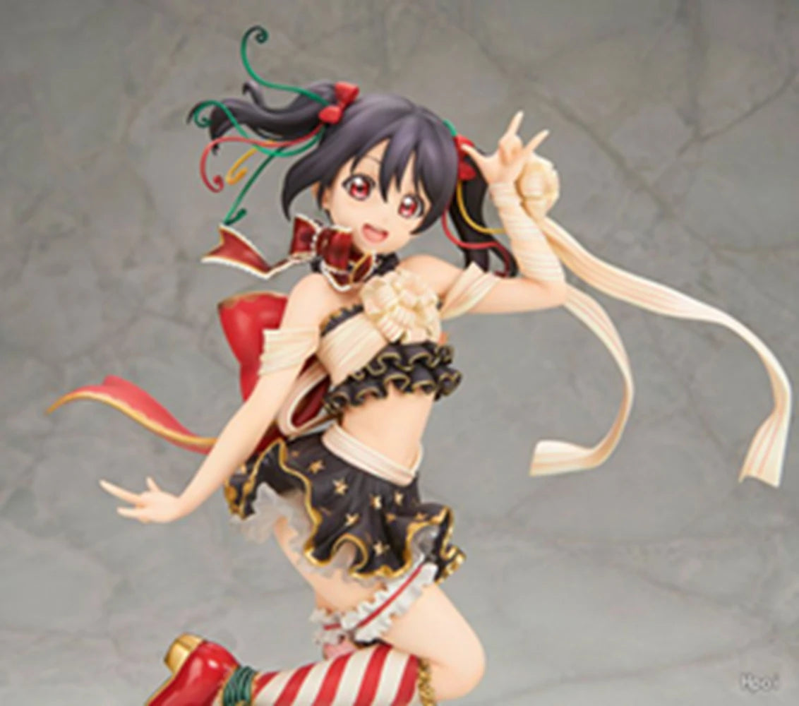 24CM Love Live! School Idol Festival Yazawa Nico Figure 1/7 Christmas Dress Up Model Toy Gift Collection Action Figure PVC