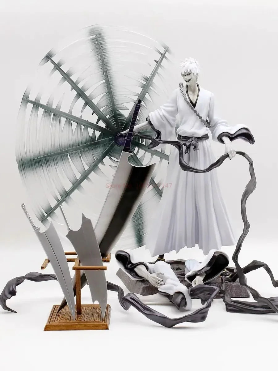 33cm Bleach Thousand Year Blood War Anime Figure Gk Kurosaki Ichigo Hollow Cero Zangetsu Action Figurine Collectible Models Toys