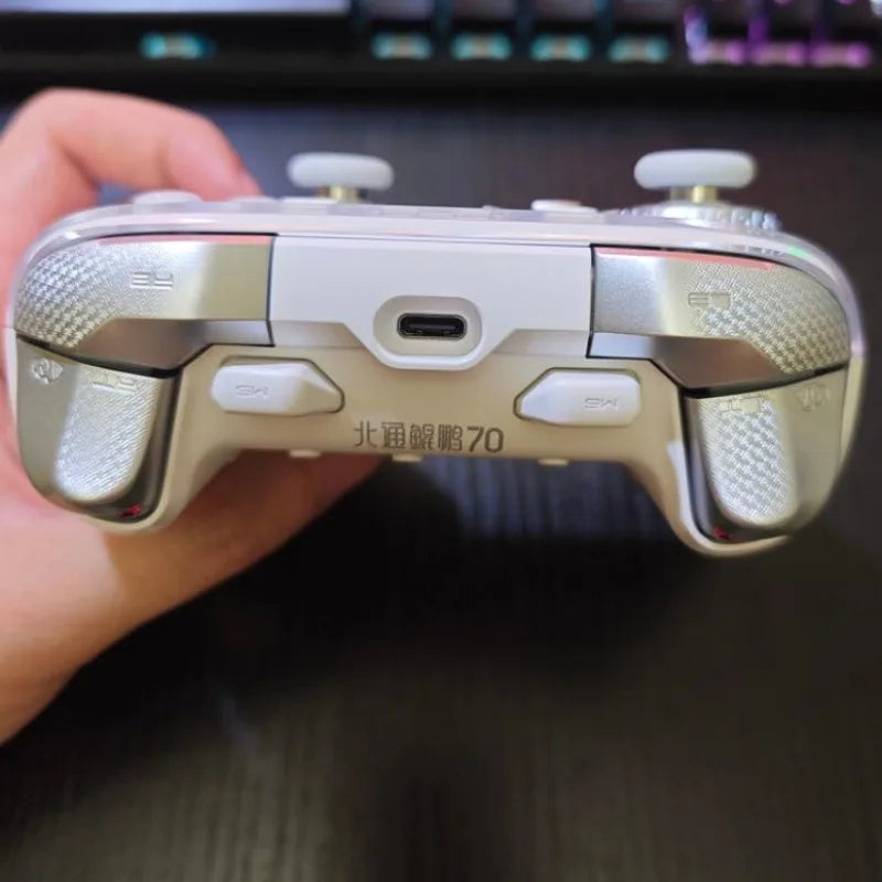 BEITONG KP70 Haptic Vibration Wireless Bluetooth Gamepad Controller for PC Steam Android iOS Switch1/2 with 6 Back Paddles