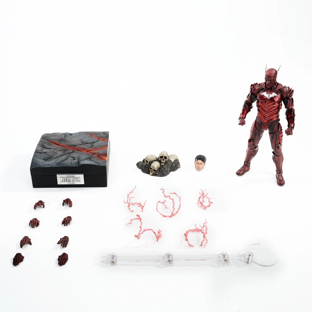 Liangpin Manufacturing Red & Black Death Metal Upf Batman Movable Action Figure Wilderness Culture Collectible Handcraft Figurin
