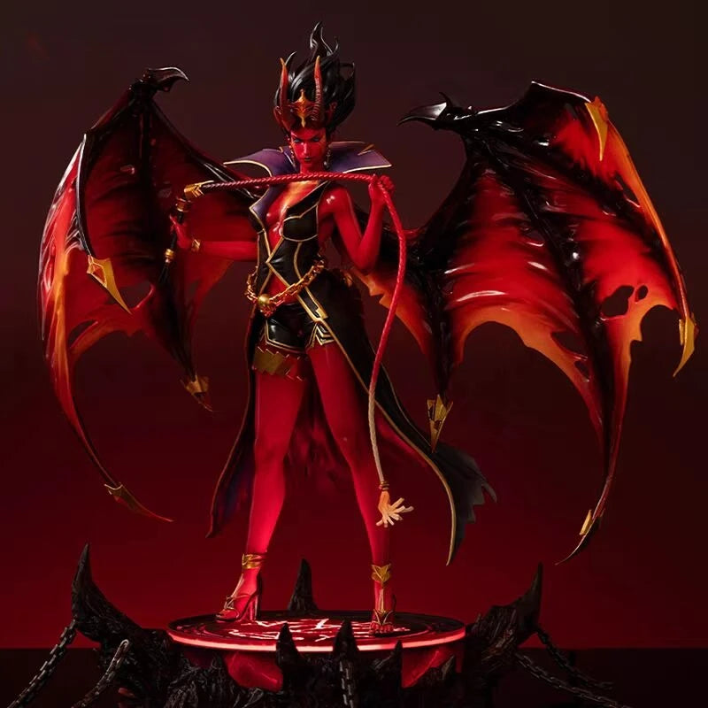 1/7 DOTA2 Queen of Pain Figure The New Demon King Luminous Base  Limited Time Collection Model  Halloween Gifts Children Toys