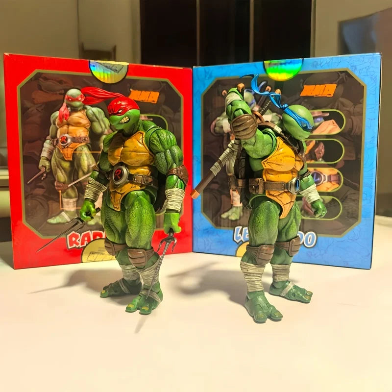 Hot Original In Stock Spirit Machine Soul Ninja Raphael Leonardo Action Figure Anime Model Desktop Collection Ornament Toys Gift