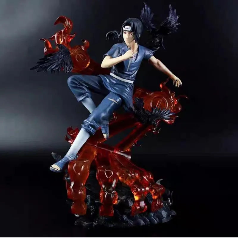 36cm Animation Figure Uchiha Itachi Uchiha Sasuke Anime Collection Model Pvc Desktop Ornament Decorations Children Toys Gift