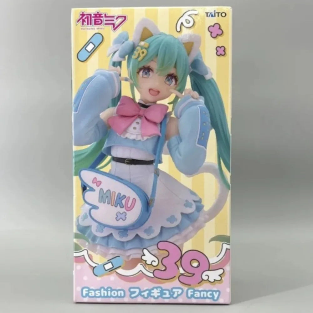 In Stock Taito Original Genuine Piapro Characters Hatsune Miku Fashion Series Fancy 18cm Collections Model Toy Figures Xmas Gift