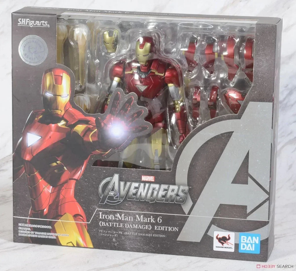 Bandai Shf Marvel Avengers Endgame Edition Captain America Iron Man Mk6 Thor Hulk Action Figure Collectible Gift Toy【In Stock】