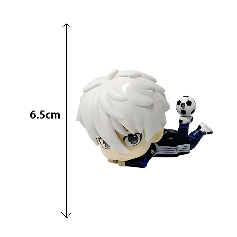 Blue Lock Kawaii Nagi Yisagi Isagi Yoichi Sitting Action Figure Doll Tabletop Model Anime Peripheral Creative Birthday Gift Toy