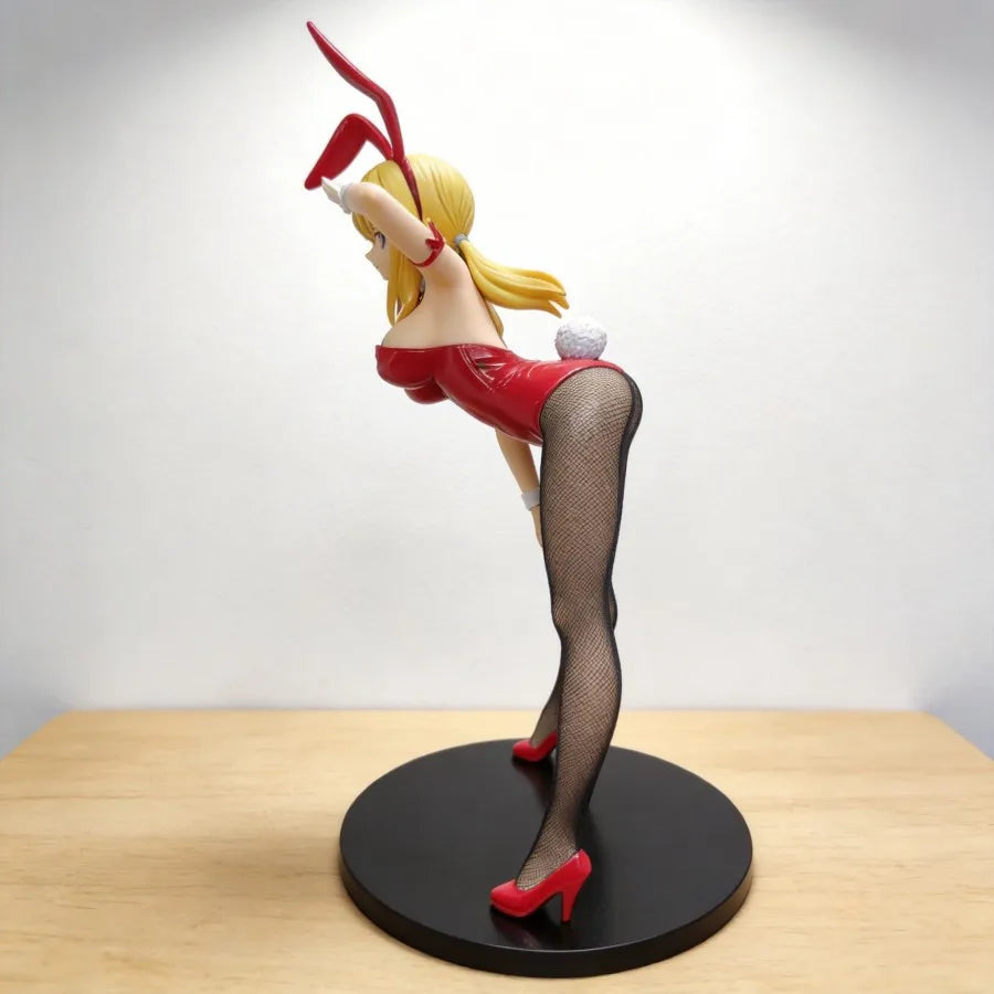 Fairy Tail Lucy Bunny Girl Anime Figure 2D Beautiful Girl Desktop Ornament Collectible Decoration Model