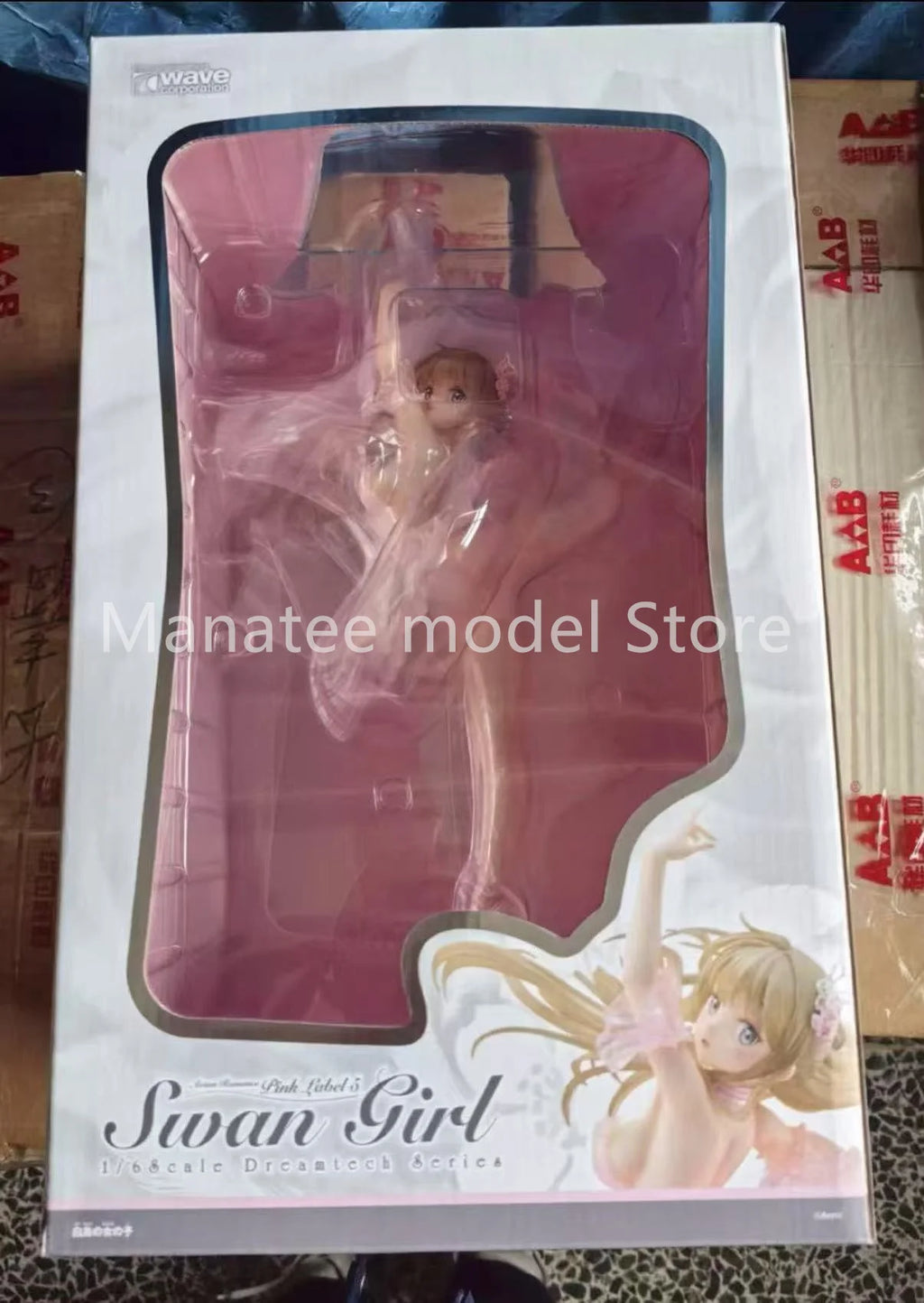 WAVE Original DreamTech Avian Romance Black Label 5 Swan Girl 1/6 PVC Action Figure Anime Model Toys Collection Doll Gift