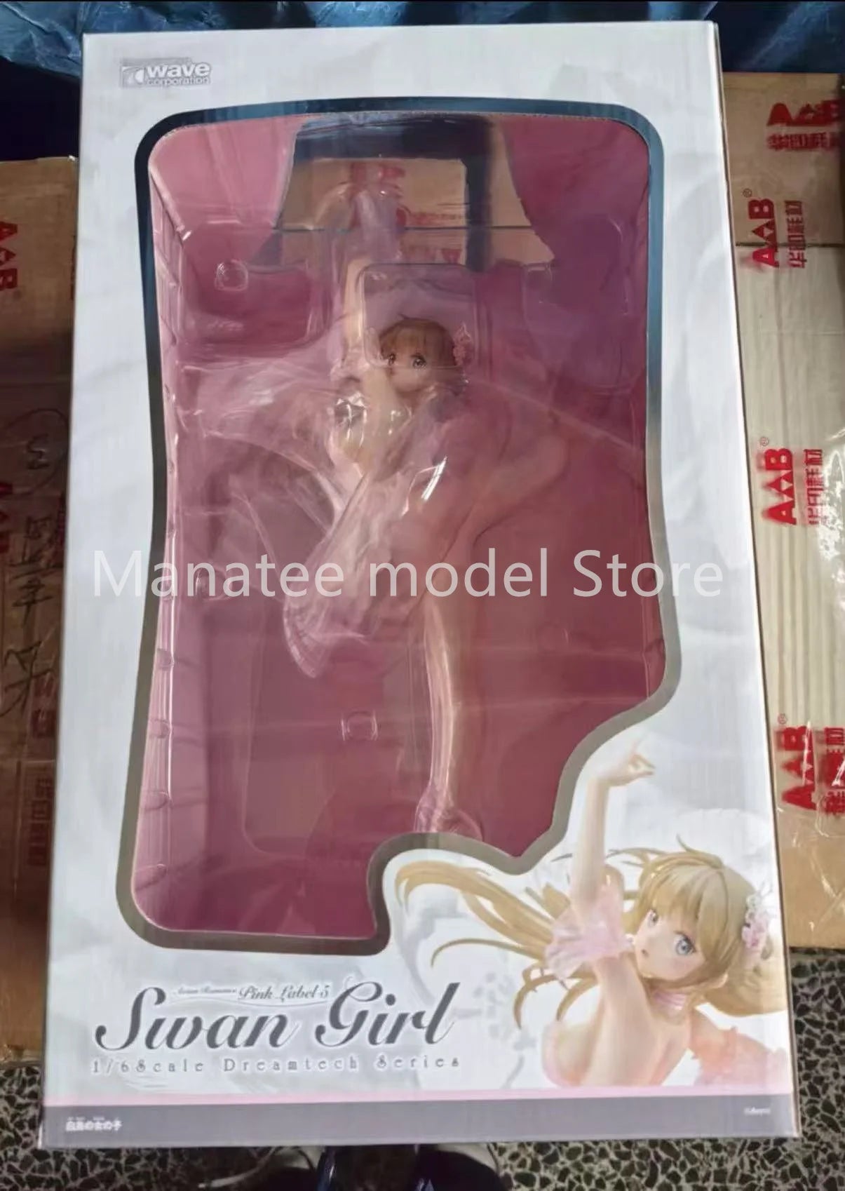 WAVE Original DreamTech Avian Romance Black Label 5 Swan Girl 1/6 PVC Action Figure Anime Model Toys Collection Doll Gift