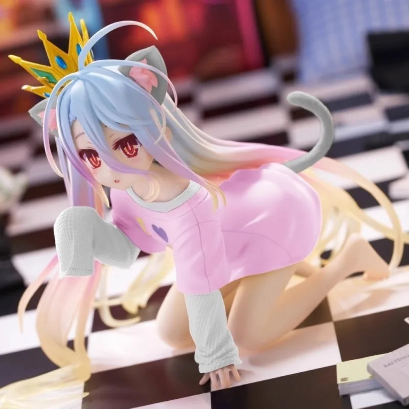 Hot Anime Figure NO GAME NO LIFE Action Figures Shiro Animation Figures Ornaments Collection Models Toys Gifts