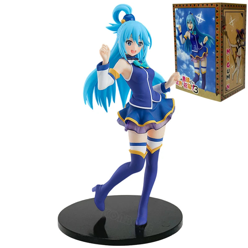 KonoSuba God's Blessing on this Wonderful World! Aqua Anime Girl Figure Megumin/Yunyun/Darkness Action Figure Model Doll Toys