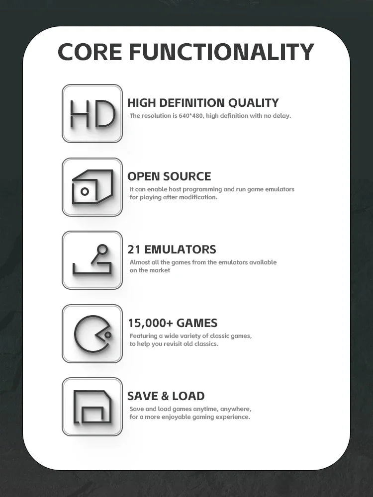 R35S 3.5 Inch IPS Screen Retro Handheld Video Game Console Portable Pocket Video Player 64G/128GB Games Linux Systemgame console