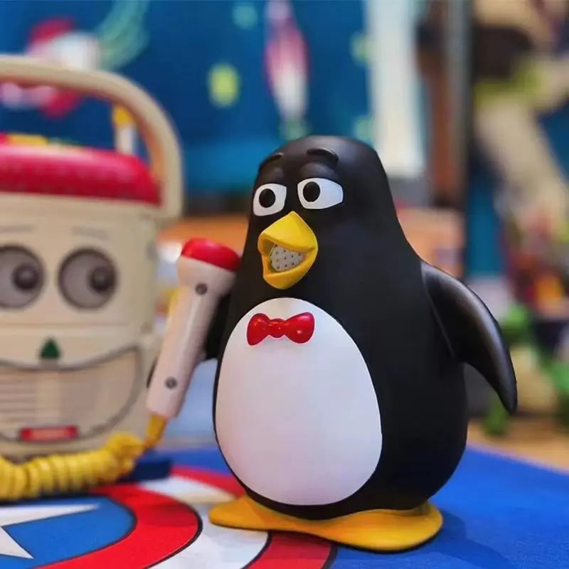 D-KOp Handmade Pixar Toy Story Wheezy Ornaments Model Tide Play Toy Story Penguin Ornaments Cartoon Peripheral Model