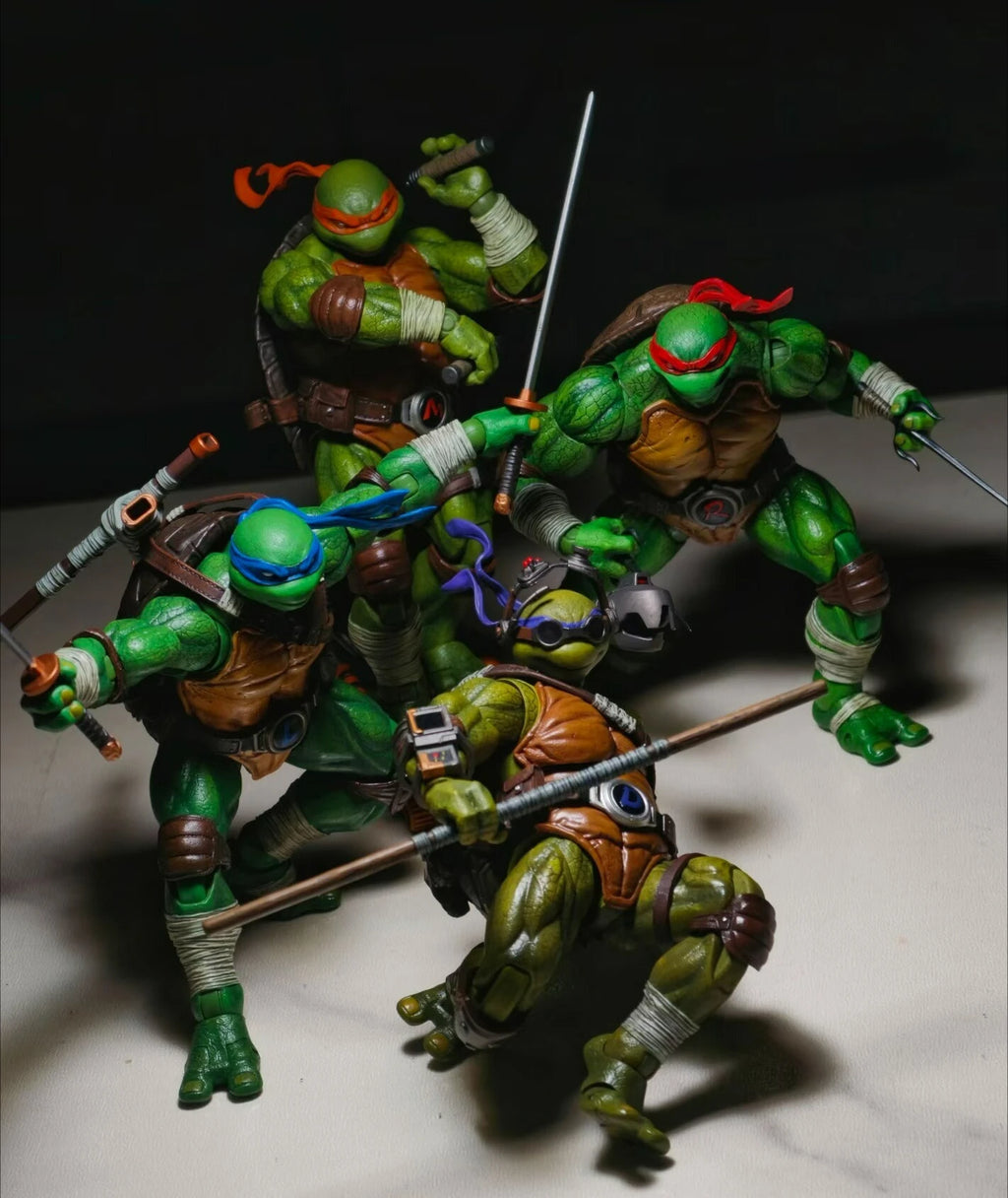 Original Licensed Teenage Mutant Ninja Turtles Leonardo Raphael Michelangelo Donatello Action Figure