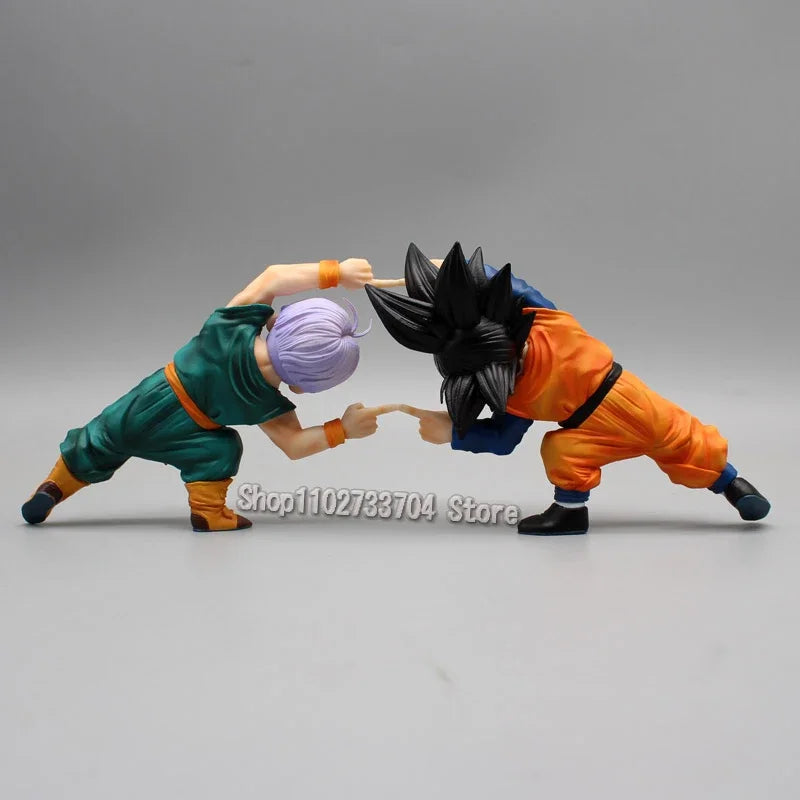 Dragon Ball Figuren Gotenks Trunks Kombinierte Körper-Actionfiguren PVC Anime-Kollektion 10 cm Modellspielzeug Peripherie-Ornamen-Geschenke