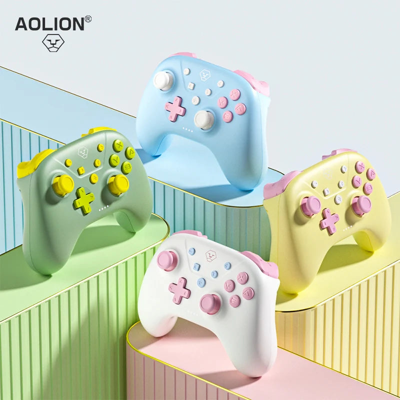 AOLION Bluetooth controller For Switch 2/1/PC/iOS/Android game pro Gamepad support Tubro Function