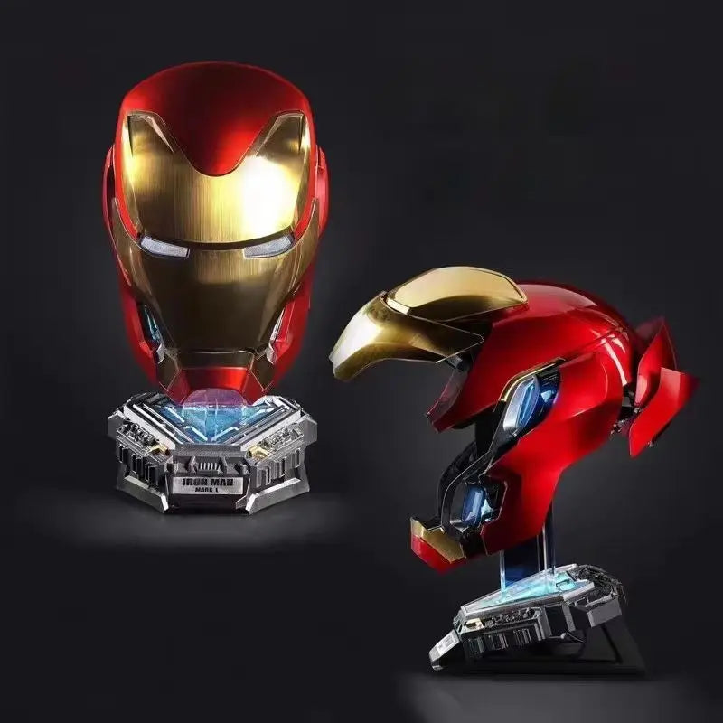 Iron Man Mk50 Figure 1:1 Wearable Cos Mask Voice-Activated Deformation Helmet Movies Derivatives Model Kid Toy Birthday Gift Boy