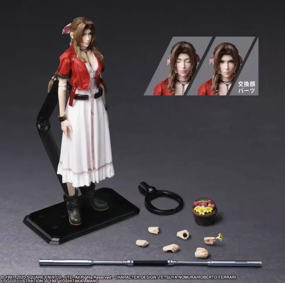 Original SE PlayArts Remake Version 2.0 Cloud Strife Sephiroth Tifa Yuffie Kisaragi Aerith PVC Action Figure Model Toys