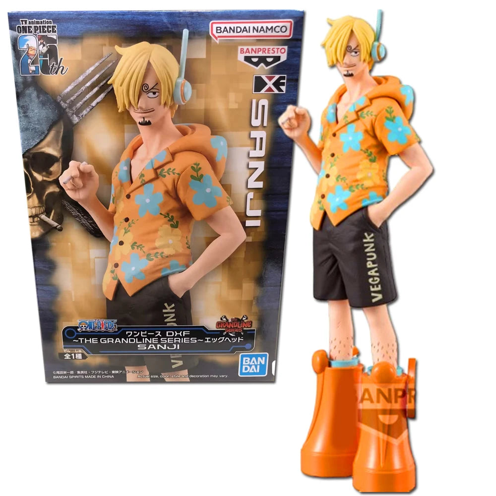 18 см Аниме One Piece Санджи Фигурка Dxf The Grandline Series Egghead Фигурки PVC Модел Подарък за рожден ден Японски кукли Играчки Подаръци