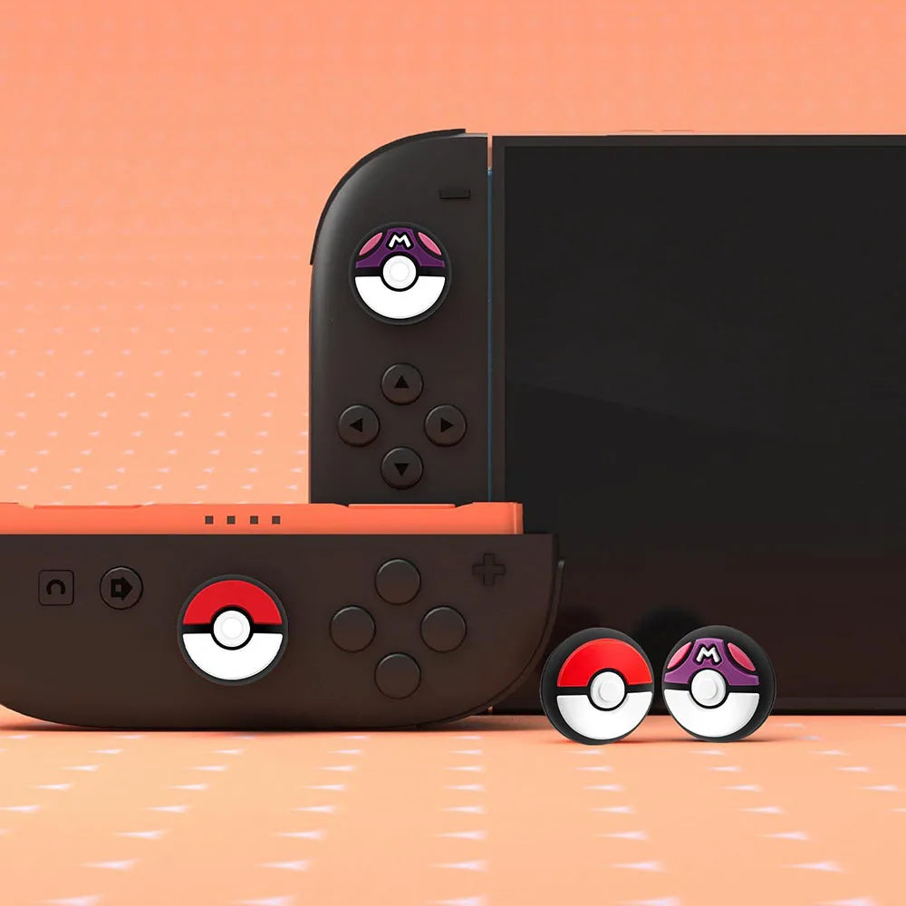 4pcs Cute Silicone Soft Thumb Grips Joystick Cap Analog Stick Cover For Switch 2 Joy-con Controller Game Accessories