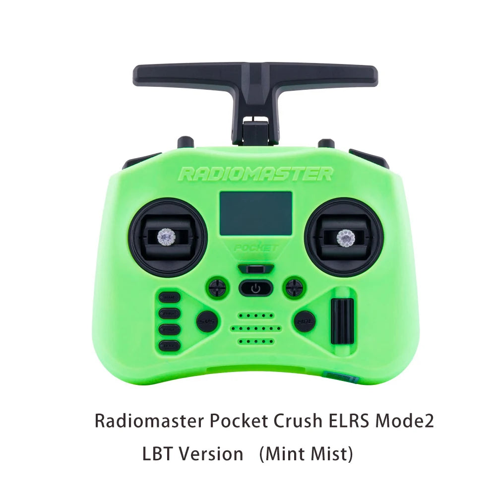 Radiomaster Pocket Crush 2.4GHz ELRS Hall Gimbal Transmitter Remote Control Portable Lightweight Foldable Antenna