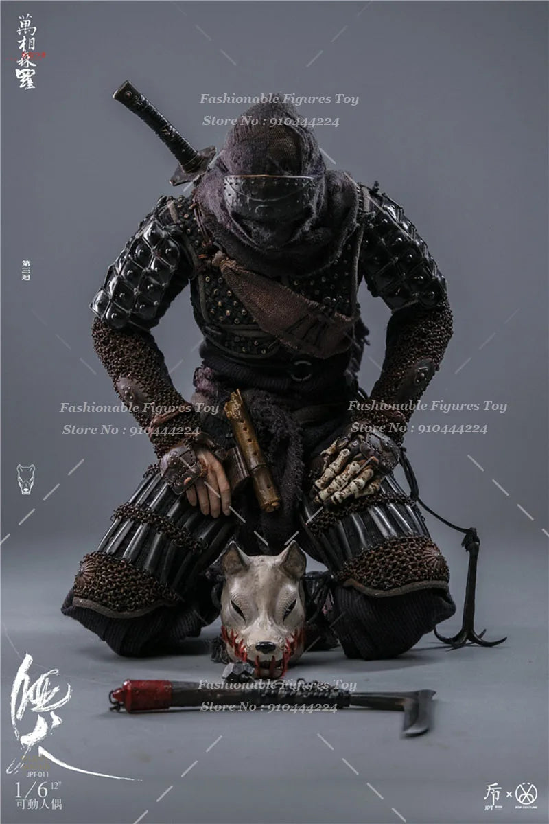 JPT design × POPCOSTUME 1/6 Men Soldier Silent Hound Ninjas Full Set 12Inch Action Figure Model Best Collectable Gifts