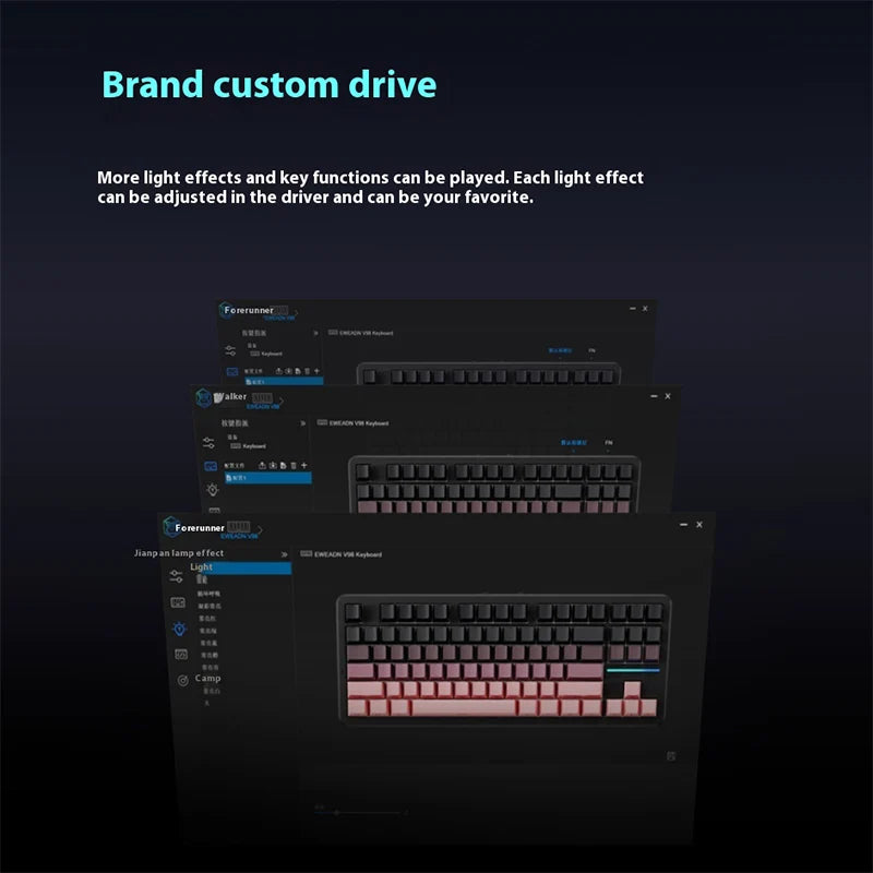 EWEADN X87 Ultra Wireless Mechanical Keyboard Customized Magnetic Switch Tri-Mode Connectivity Gaming Office Hot Swapable