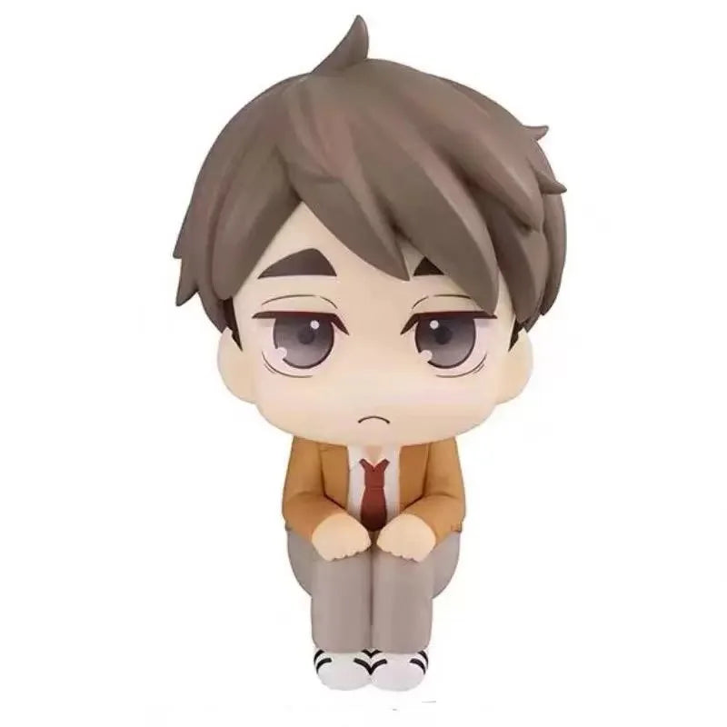 Anime Haikyuu!! miya atsumu Oikawa Tooru Iwaizumi Hajime Akaashi Keiji Look Up Model Action Figures Q Version PVC Birthday Gifts
