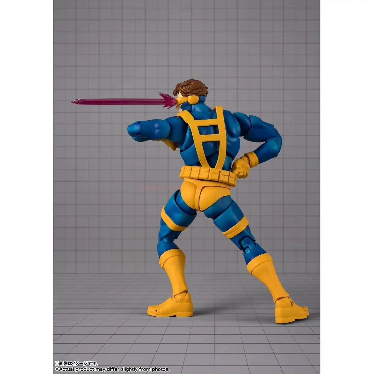 Bandai Shf Cyclops Marvel X Men Gamerverse Articulated Action Figure Collectible Pvc Model For Adult Collector Home Display
