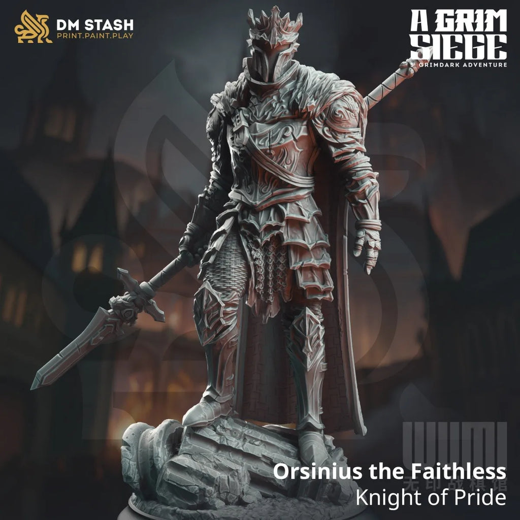Original 3d Printed Knight'S Siege Series Wizard Angel Human Orc Half-Elf Dragon D&D Miniatures Action Figure Decoration Model
