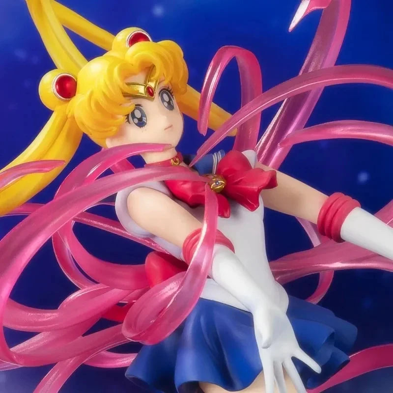 Sailor Moon Crystal Power Transformation Kawaii Anime Actionfigur Mädchen Figuren PVC Mädchen Modell Puppe Statue Spielzeug Dekor Kinderspielzeug