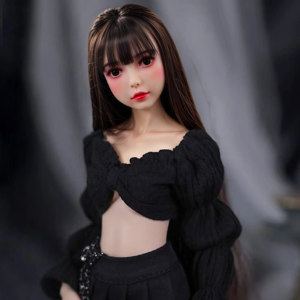 Anime Cosplay 150 cm/100 cm TPE Kleine realistische Silikon-Minipuppe Weiche Anime-Actionfigur Puppe Weiches, echtes Hautgefühl