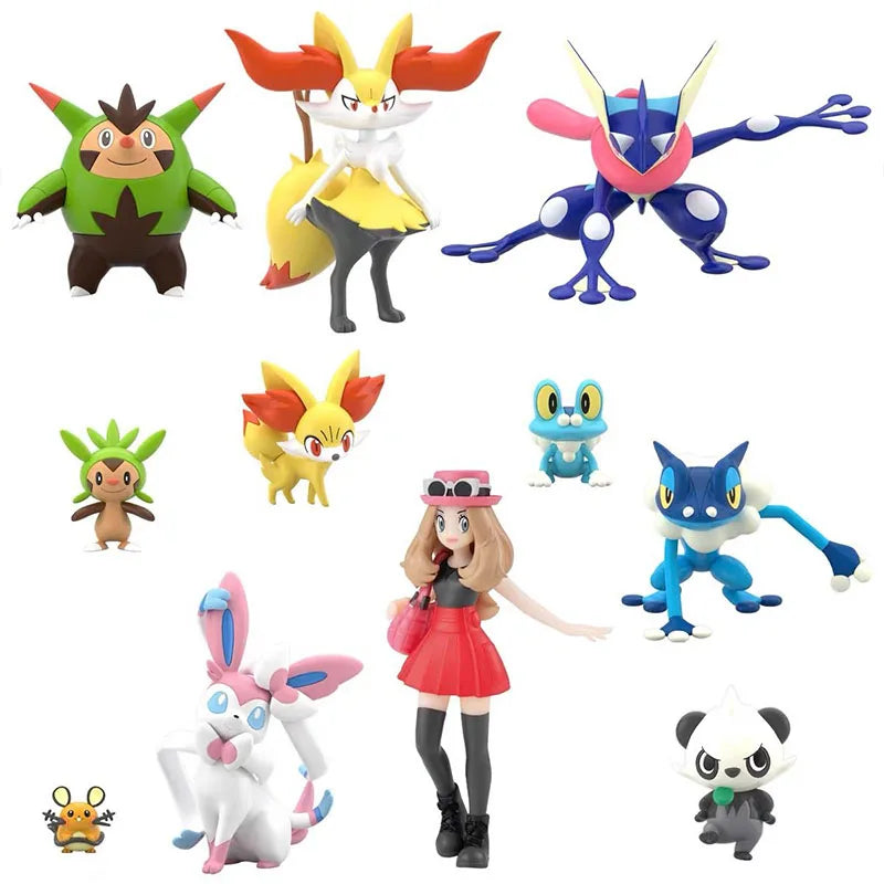 Bandai Figure Pokemon Scale World Anime Figures Kalos Region Candy Toys Serena  Action Figure Collection Toys For Boys Gift