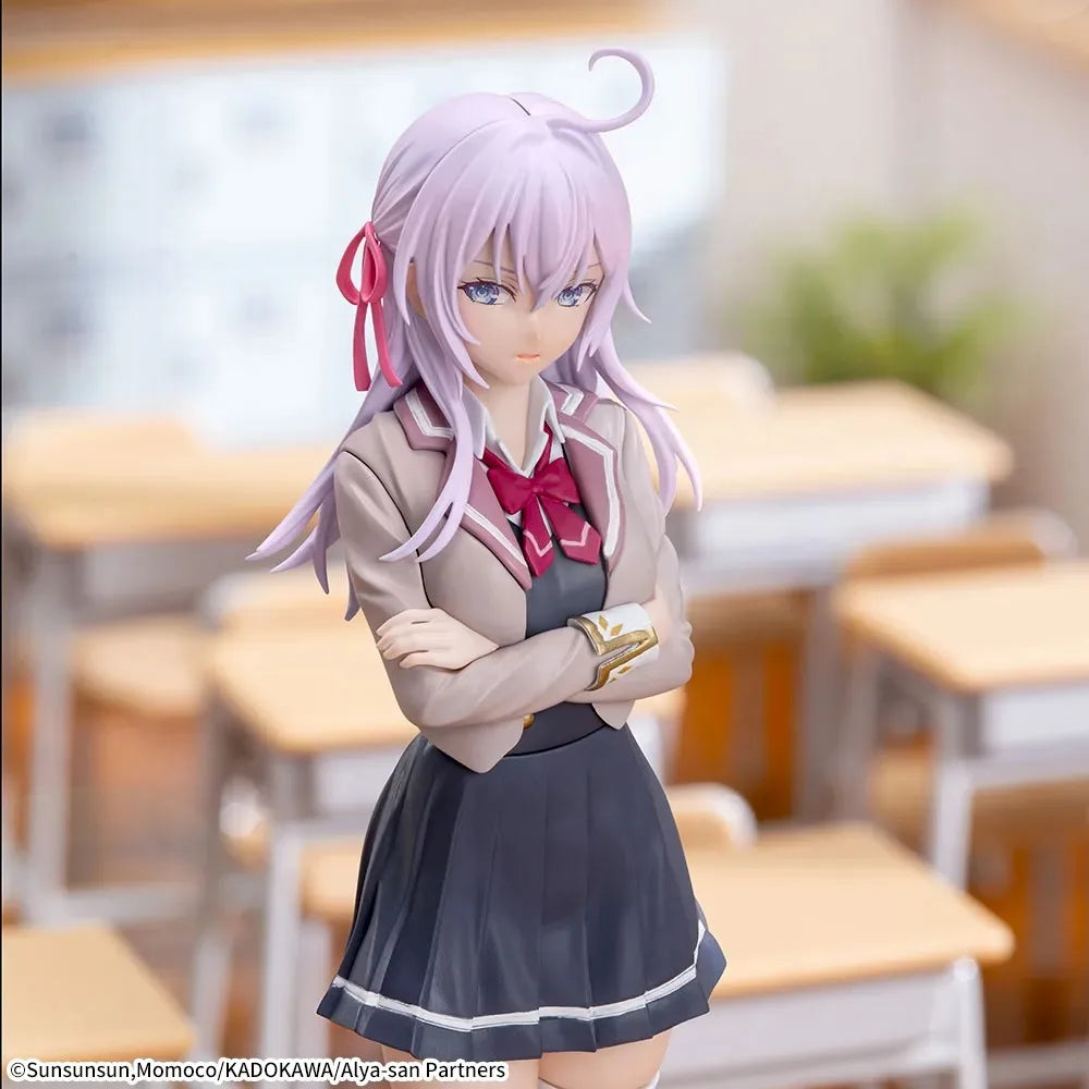 In Stock SEGA Genuine Tokidoki Bosotto Russia-go De Dereru Tonari No Alyasan Alisa Mikhailovna Kujou Luminasta 18cm Model Figure
