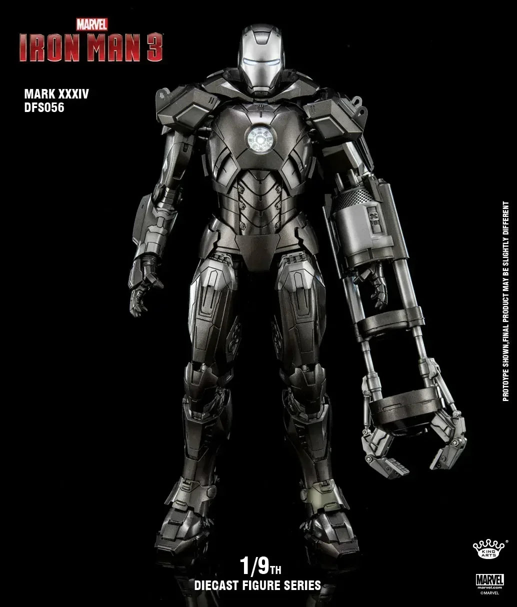 1:9 Mk8 Mk9 Mk11 Mk12 Mk13 Mk14 Marvel Iron Man Kingarts Ka Complete Alloy Toy Figure Assembled Collectible Model Gift Boy Deco